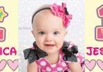 1st Birthday Party Banner Poster with photos