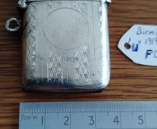 Antique Sterling Silver Vesta Case - Birmingham