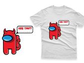 Among us game t-shirts impostor design  t-shirts for adults and kids
