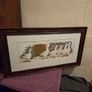 Vintage Cross Stitch "Gaggle of Geese" Framed Image 6