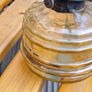 Amber Antique Finger Oil Lamp Base Image 2