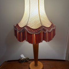 Vintage wooden table lamps X2 (no shades) c1970