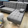 Dark grey fabric Nordic Comfort Chaise Sofa,198cm Image 2