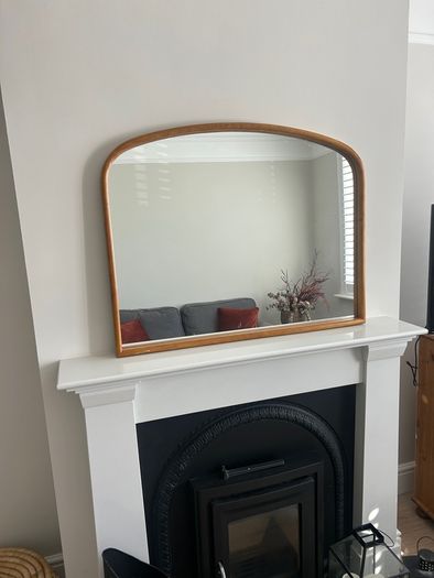 M&S arched wooden mirror
