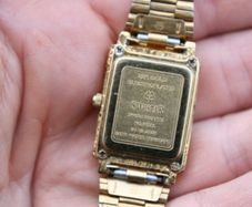 Swistar Ladies 22K Gold Plated Watch