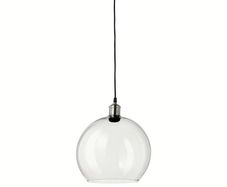 2 x glass pendant lights