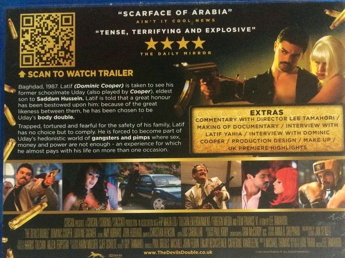 The Devil's Double [2011] Dominic Cooper [Blu-ray Movie]