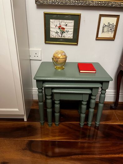 Vintage Nest of Tables GREEN