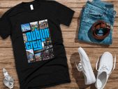 Dublin city GTA themed printed T-shirt Tee Top Shirt Great Gift Present