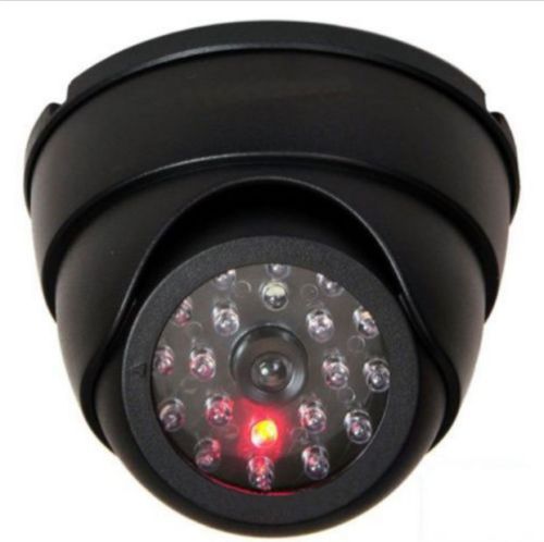 Dummy Dome Fake Home Office Garden Garage Yard Storage Unit Business Security Camera CCTV 30pc False IR LED W/ Flashing Red LED Light