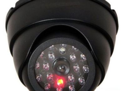 Dummy Dome Fake Home Office Garden Garage Yard Storage Unit Business Security Camera CCTV 30pc False IR LED W/ Flashing Red LED Light