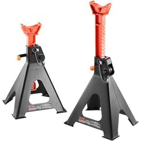 Jack Stands, 6 Ton (5,897.5 kg) Capacity Car Jack Stands Double Locking, 36.1 - 58.4 cm Adjustable Height, for lifting SUV