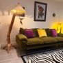 Mid Century Bamboo Floor Lamp H180cm Image 3