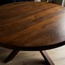 Round Dining Table with Starburst Legs, Ex Display Like New Image 5