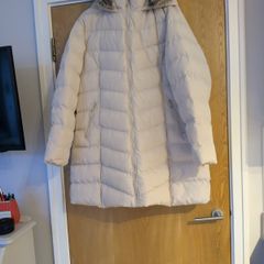 Fluid Padded Coat With Faux Fur Trim On the Hood.  S. 16-18.  B.N.W.T.