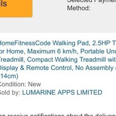 Brand new treadmill