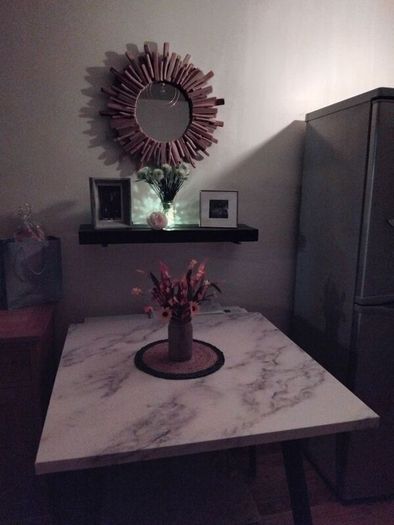 Dining table 35 n a half inches square
