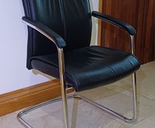 Leather & Chrome Meeting Room Chairs