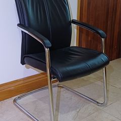 Leather & Chrome Meeting Room Chairs
