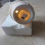 Anyu Fine Porcelain  Fur Trim  Snowman With Led Light. B.N.W.T Image 4