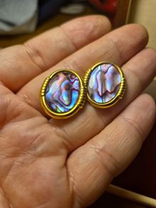 Vintage Purple Lavender Earrings