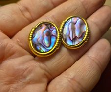 Vintage Purple Lavender Earrings