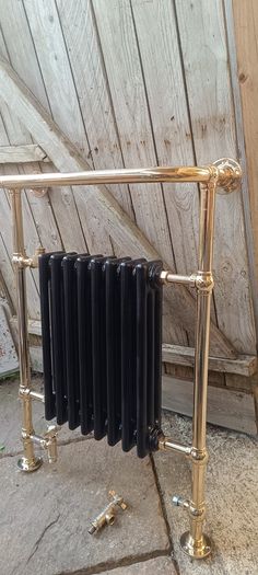 Brass and Cast Iron towel radiator
