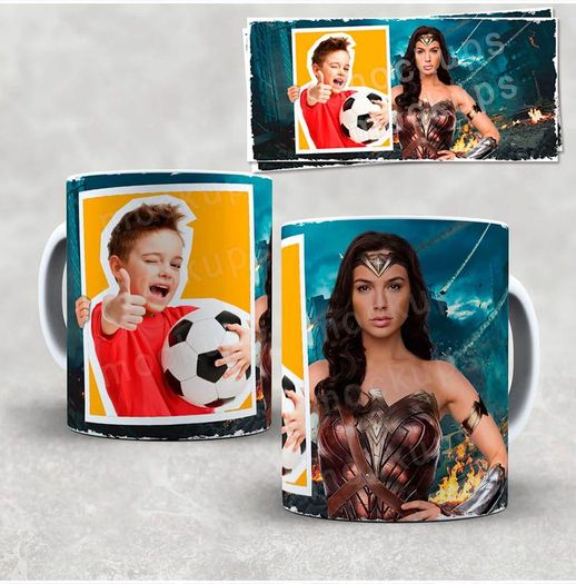 Selfie with Superheroes Gift Novelty Mug