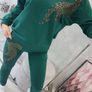 2 piece  tracksuit set with zircon panther Image 4