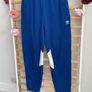 Size 12 retro style adidas bottoms royal blue & white Image 4