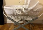 baby moses basket & stand