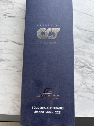 Casio Edifice EQB-1000AT-1AJR Scuderia AlhaTauri Limited Edition 2021-Full set