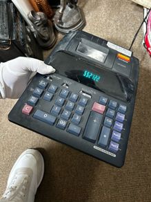 Casio DR-320ER Electronic Desktop Calculator Euro with Led Printing accountancy
