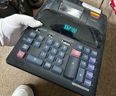 Casio DR-320ER Electronic Desktop Calculator Euro with Led Printing accountancy
