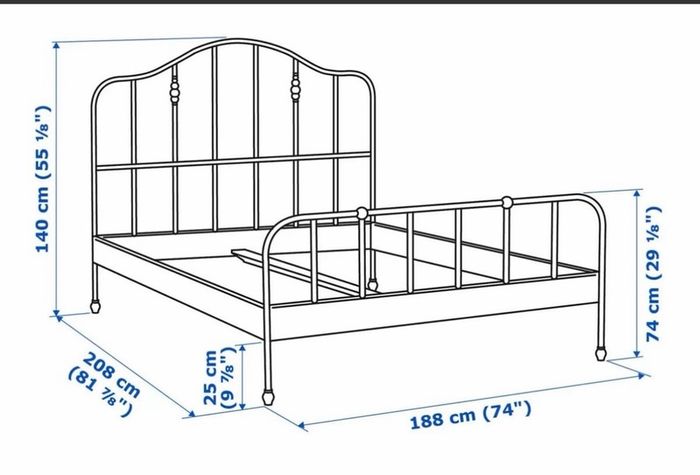 Double Bed & Mattress from IKEA ' SAGSTUA'