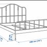 Double Bed & Mattress from IKEA ' SAGSTUA' Image 3