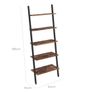 New 4 or 5 Tier Ladder Shelf Unit Bookcase Wall Rack - FREE P&P Image 7