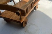 Vintage pull along wooden toy