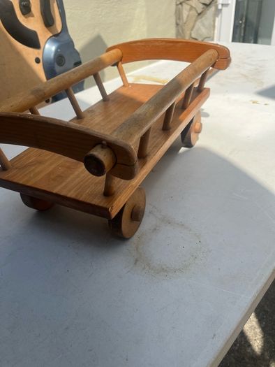 Vintage pull along wooden toy