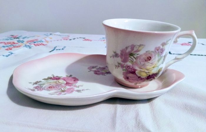 Vintage Tennis Cup and Saucer Set