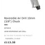 PCL. 10mm Professional Reversible Air Drill Image 4