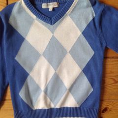 Age 3-4 Blue Argyle Jumper