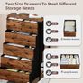 Chest of Drawers for Bedroom with 6 Drawers, Storage Cabinet Storage Unit with Fabric Drawers Image 5