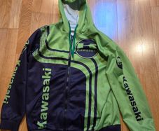 Kawasaki zip up Tshirt hoodie