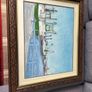 Beautiful framed painting of Irish fishing boats Image 2