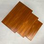 Exquisite Set of Mid Century Danish Nesting Tables by Kai Kristensen Image 10