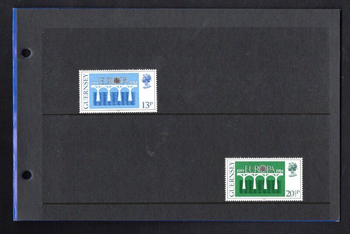 1984 Guernsey Europa (CEPT 125th Anniversary Logo) Commemorative Stamp Presentation Pack