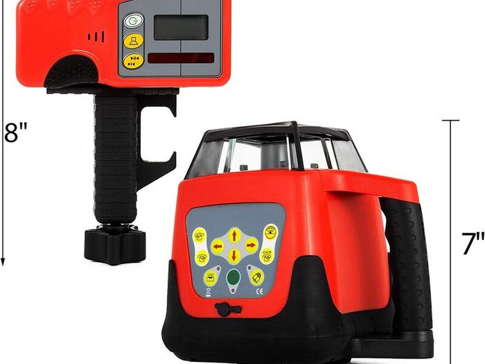 Professional Red Rotating Laser Max Working Range  500m Line Laser 360 Degree Laser Altimeter Water and Dustproof Outdoor Working