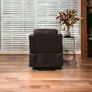 FINAL UNITS Bargain Recliner Chair Black & Brown Image 3