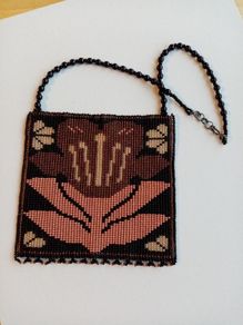 Cappuccino beaded necklace
